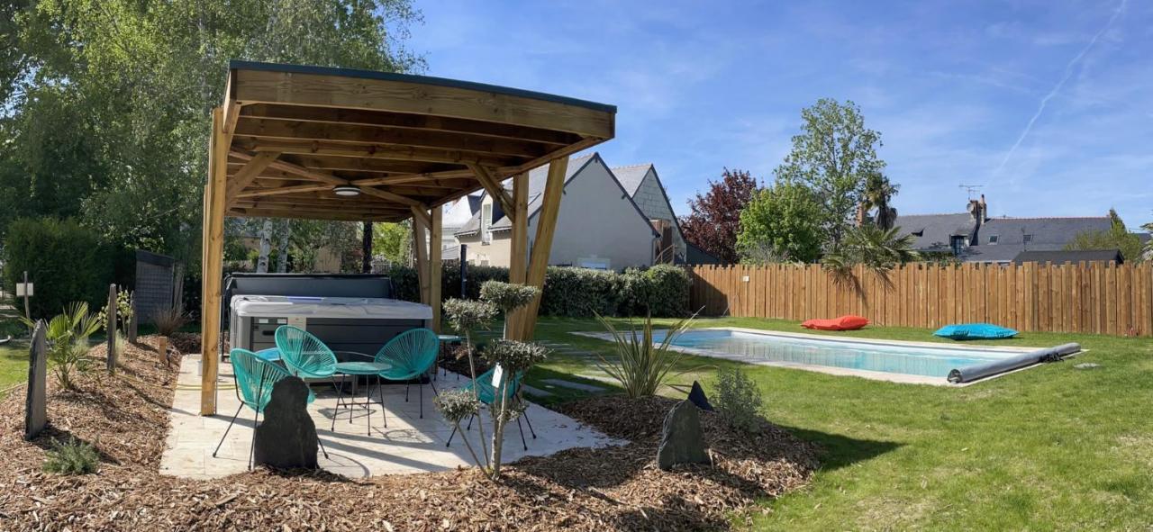 Gite Au Gre De La Loire Piscine Et Spa Saint-Mathurin  Exterior photo